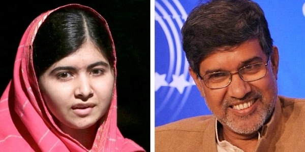مراهقة باكستانية وهندي يفوزان بجائزة نوبل للسلام